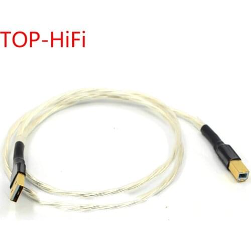 TOP-HiFi 1pcs Nordost Odin Interconnect USB Cable with Type A to B Plated Gold Connection USB Audio Cable