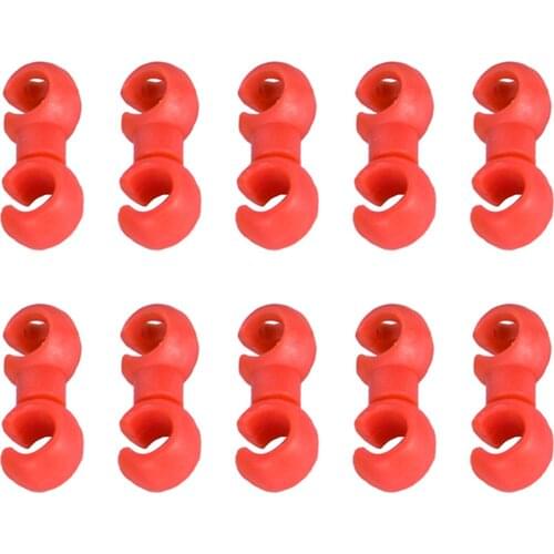 10pcs S Shaped Hook Clips Rotating Bike Brake Gear Cross Cable Tidy Clip For MTB Road Bicycle Designed To Organize Brakes Cables