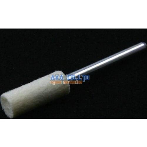 20 Pieces 6x18mm Barrel Mounted Wool Felt Polishing Point Burrs 3mm Shank