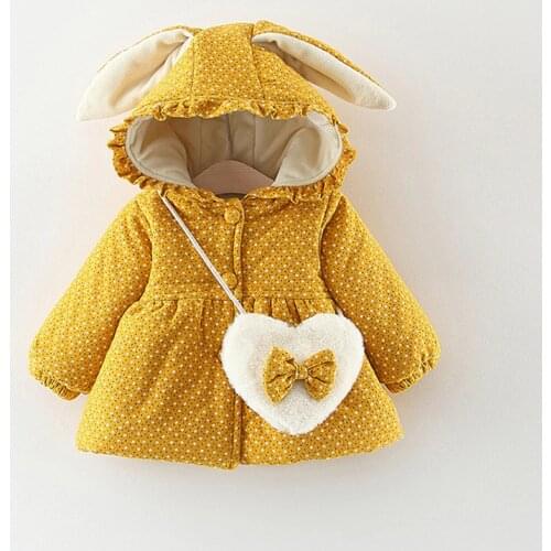 2021 Winter newborn girl baby clothes padded jacket for toddler children girls baby clothing infant outfits warm outerwear coats