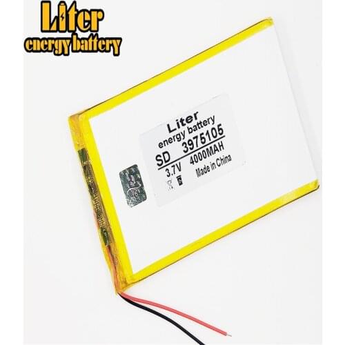 3.7V 3975105 4000mah polymer lithium ion battery Li-ion battery for tablet pc 7 inch MP3 MP4