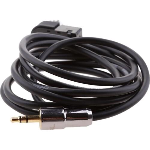 Car AUX Input Line In Adapter Audio Cable 3.5mm CD For Alpine KCA-121B Black