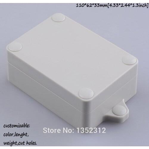 Free shipping one pcs 110*62*33mm wall-mounted plastic waterproof enclosure junction box for electronic housing DIY project box