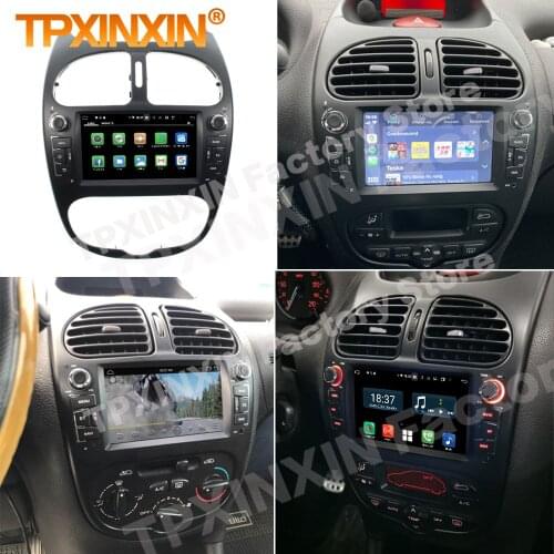 Carplay Android Radio Receiver Multimedia For Peugeot 206 2000 2001 2002 2003 2004 2005 2006 2007 2008 2009 2010 2016 Head Unit