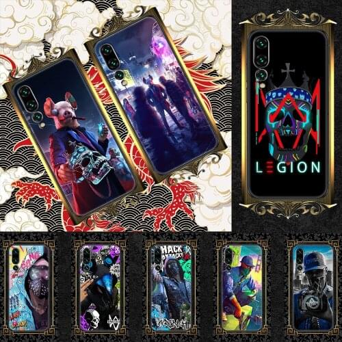 Watch dogs Legion Game Phone case For Huawei P Mate P10 P20 P30 P40 10 20 Smart Z Pro Lite 2019 black soft shell pretty