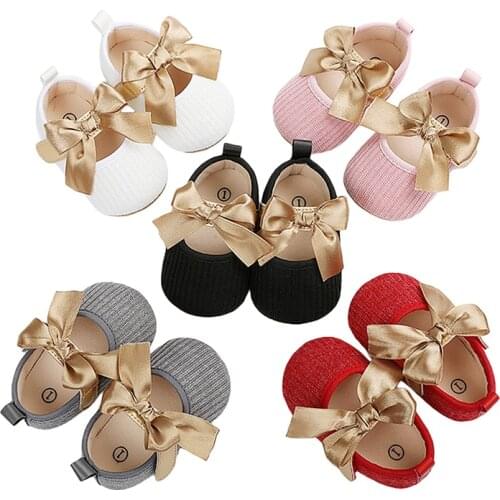 Citgeett Spring Newborn Baby Casual Shoes Princess Bowknot Shoes Infant Hollow Out Prewalker