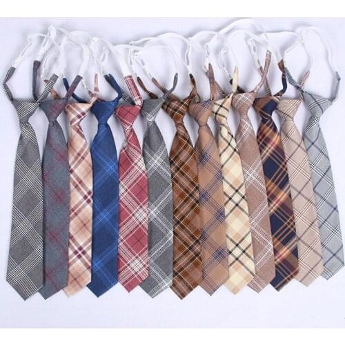 Jk Lattice Tie Uniform Japanese Korean High School Girls Neck Rope Butterfly Knot Cravat School Uniform Sailor Suit Accessories
