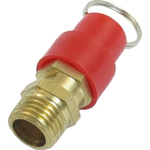 Pressure relief valve 1/4 Zoll PT air compression valve red + gold