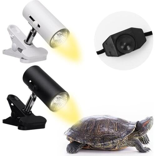 UVA+UVB 3.0 Reptile Lamp Set with Clip-on Bulb Lamp Turtle Basking UV Heating Lamp Holder Tortoises Lizard Lighting