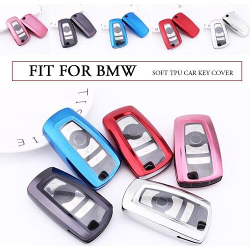 Soft Car Full Sealed TPU Smart Key Case Fob Cover Holder For BMW 1 2 3 4 5 6 Series X3 X4