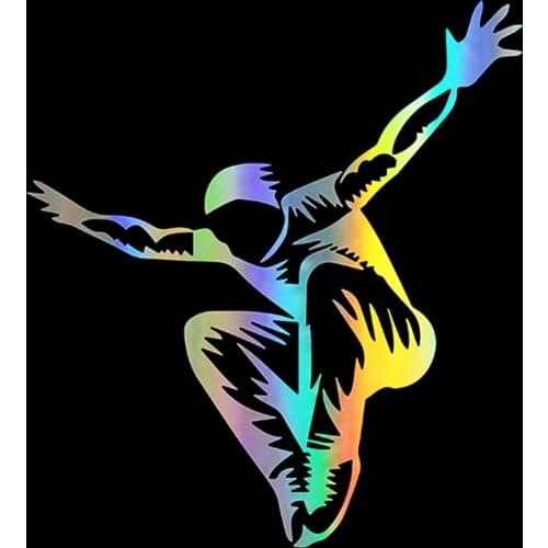 13cm*12cm Fashion Parkour Street Auto Decoration Sticker PVC Personalized Custom Graphic Waterproof Sunscreen Car Decals