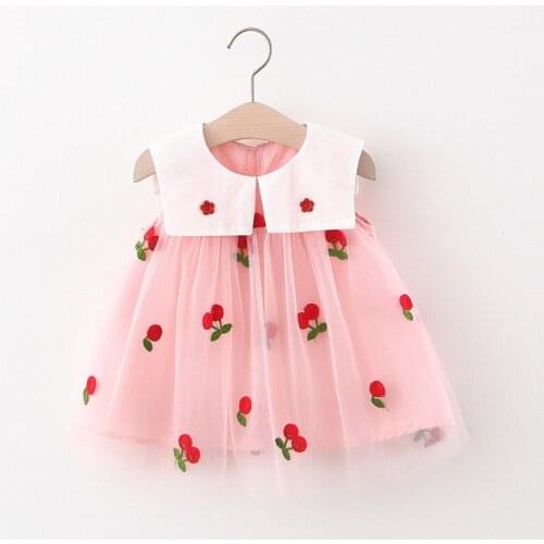 Baby Clothing Newborn Party Dress Fashion Sleeveless Dress Kids Girls Wedding Clothes 0-24M Girls Cute Clothing