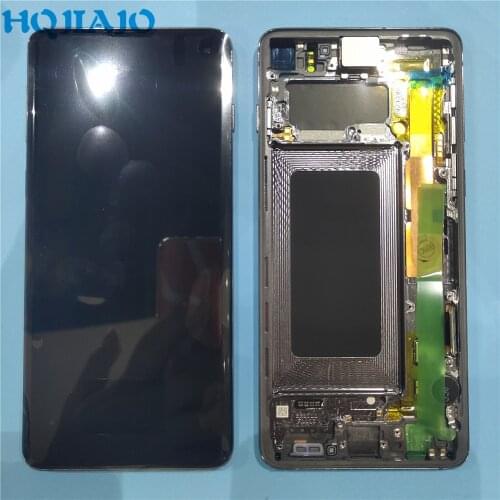 Original LCD For Samsung S10 SM-G9730 G973F LCD Display Touch Screen Digitizer For Samsung S10 2019 SM-G9730 G973F LCD