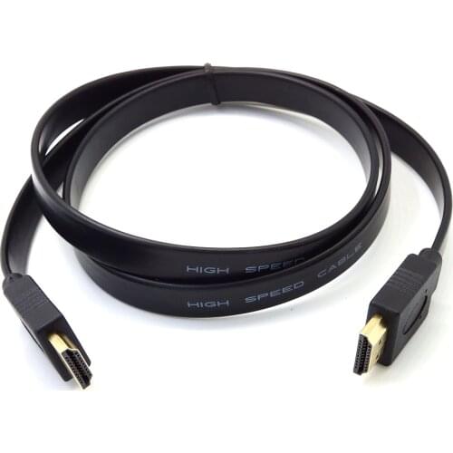 Full HD Short HDMI Male to Male Plug Flat Cable Cord for Audio Video HDTV TV PS3