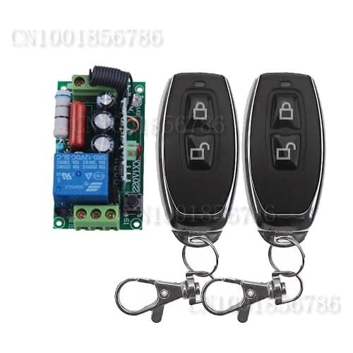 100% NEW AC220V 1CH 10A Remote Control Light Switch Relay Output Radio Receiver Module and Transmitter(2PCS)