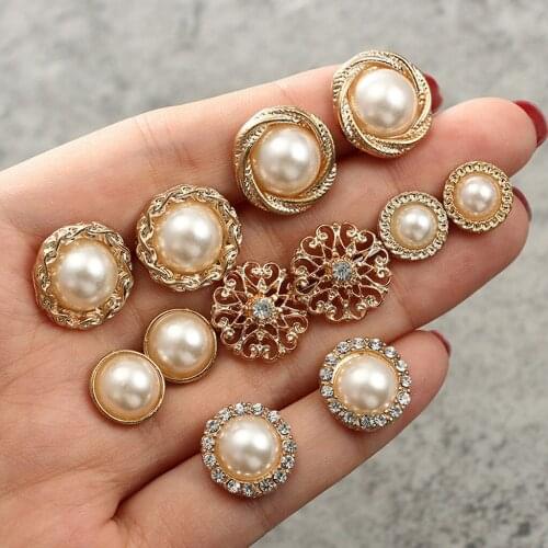 6 pairs of platform hot sale ladies earrings round pearl fashion earrings flower ladies earrings серьги женские 50