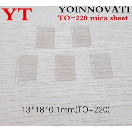 50pcs/lot TO-220 mica sheet TO-220 13*18mm mica sheet insolation sheet Best quality