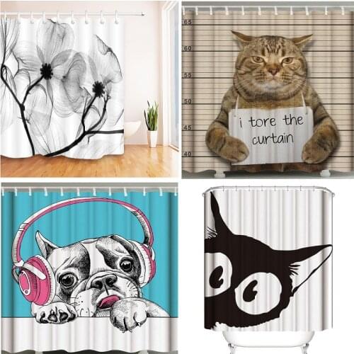 Cartoon Animals shower curtain floral shower curtain waterproof curtains curtain shower curtain Bathroom curtain Shower curtain