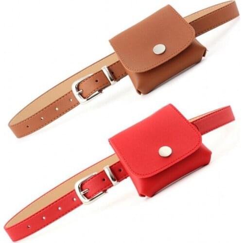 High Quality Fashion 2019 Womens Jeans PU Leather Wallet Belts For Women Pin Buckle Casual Ladies Dress Mini Phone Bag Belt