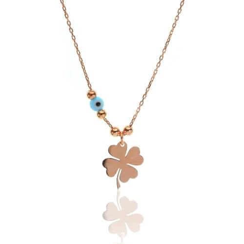 For women 925 Sterling Silver Clover Necklace Elegant Design Pleasing Appearance Quality Product Interests Attractive Different Trend 2021 Fashion Style new Jewelry