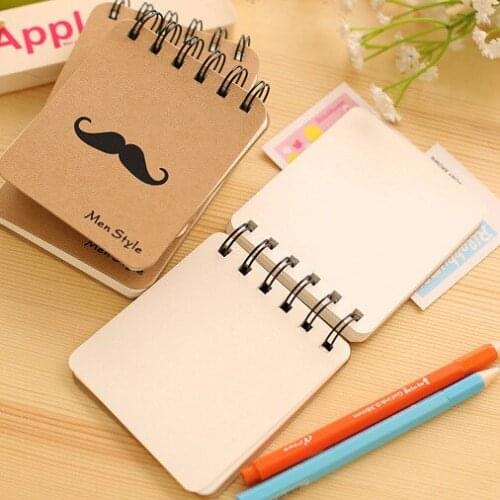 1pcs BZNVN New South Korean stationery gentleman Mr. Mao turn over the coil of this booklet kraft paper wholesale