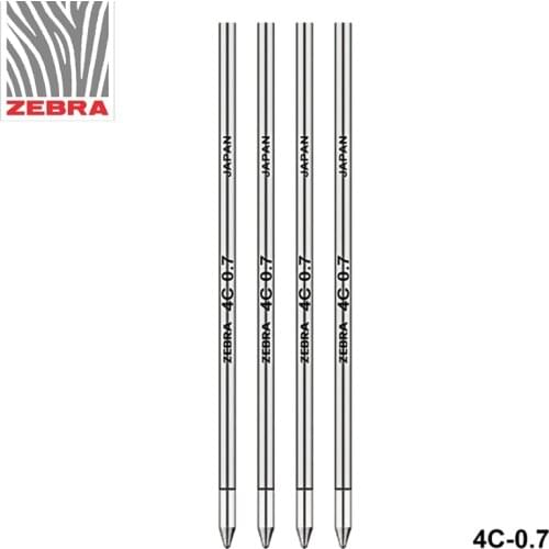 10pcs ZEBRA Zebra BR-8A-4C-0.7 Metal Ball Refill 0.7mm and Mitsubishi SE-7 General 67mm Long