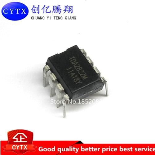 10PCS TDA2822 DIP8 TDA2822M DIP 2822M DIP-8 new and original IC