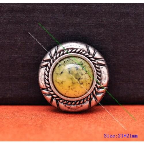 10X Vintage Silver Beige Turquoise Flower Rope Carved Concho for Belt Leathercraft Pouch Horse Saddle Wallet Decoration