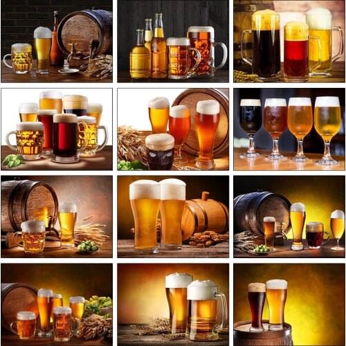 Fruit Diamond Embroidery Kitchen Wall Decor Rubiks Cube Round Diamond Painting Crystal Picture of Rhinestone