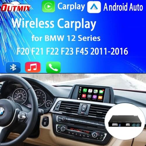 Wireless Apple CarPlay Android Auto for BMW 1 2 Series F20 F21 F22 F23 F45 2011-2016, with Mirror Link AirPlay Car Play Function