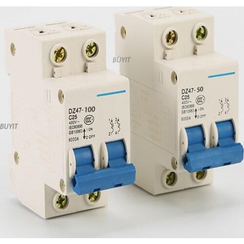 Air Switch Mini-Breaker 50A 100A Household for Solar Inverter PV Panels Short Circuit Overload Protection