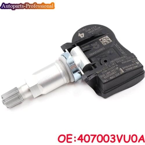 407003VU0A For Nissan NOTE QASHQAI TIIDA Hatchback X-T Renault ESPACE V KOLEOS Car TPMS Tire Pressure Sensor 433MHZ