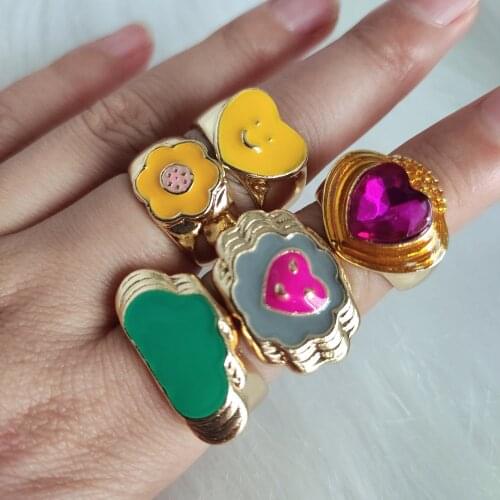 Dvacaman Women's Gold Rings