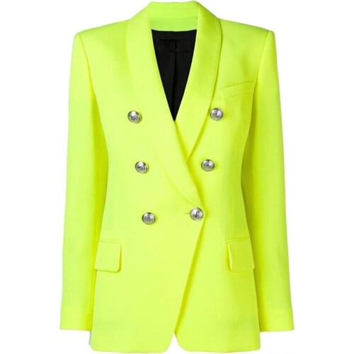 Europe and America Womens double-breasted blazer coat Chic OL jackets A499