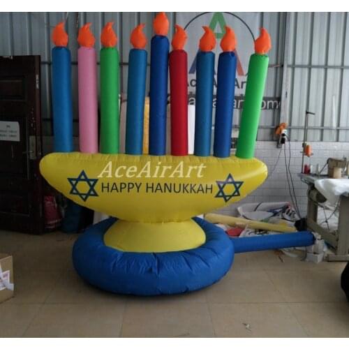 Giant Inflatable Hanukkah candle Decorations For Jews Holiday