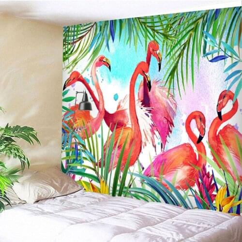 Flamingo Tapestry Wall Hanging Hippie Macrame Swimming Mat Home Decor Beach Towel Decor Livingroom 150cmx200cm
