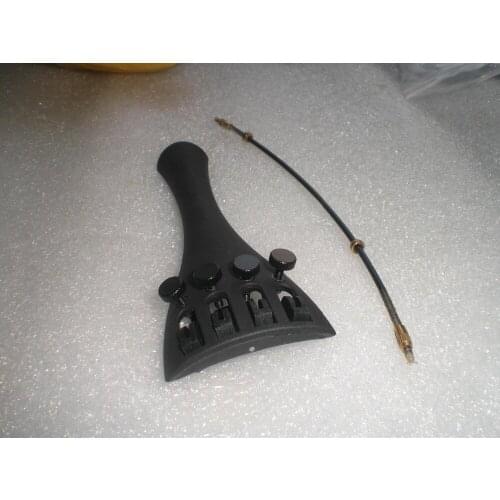 15 PCs Aluminum Alloy Violin Tail Piece with 15 PCs Nylon tail guts 4/4