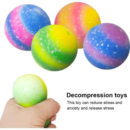 Antistress Relief Toy Fidget Toys Rainbow Vent Ball Creative Colorful Stress Ball Anxiety Toy Kids Adult Decompression Toy