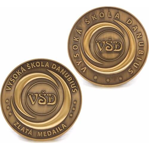 Manufacturers custom two sided challenge coins cheaper bronze coins
