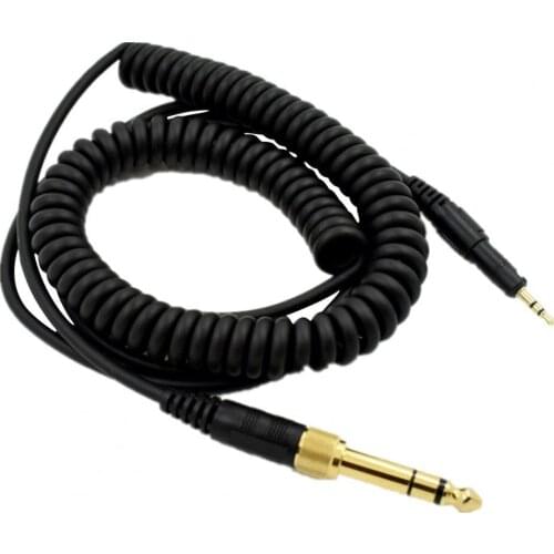 Earphone Cable Stable High Performance Coiled Practical Earphone Cable for ATH-M60X