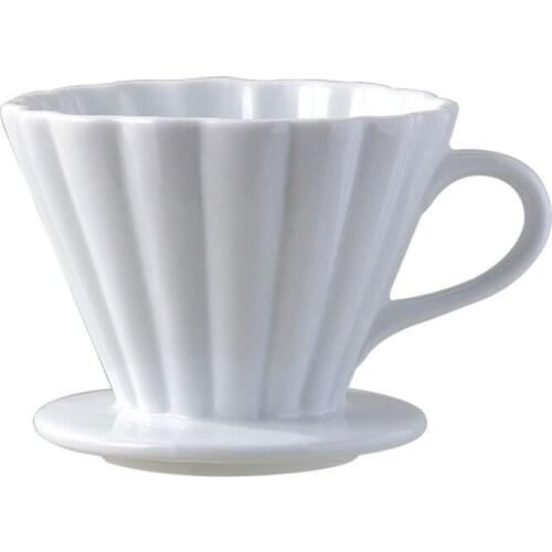 Ceramic Coffee Filter Cup Conical Filter Cup Reusable Drip Cup Hand Made Coffee Filter Cup Coffee Heat Resistant Filter Cup