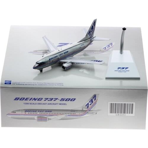 1:200 Alloy Collectible Plane JC Wings LH2231 Boeing 737-500 House Color Diecast Aircraft Jet Model Reg#N73700 With Stand