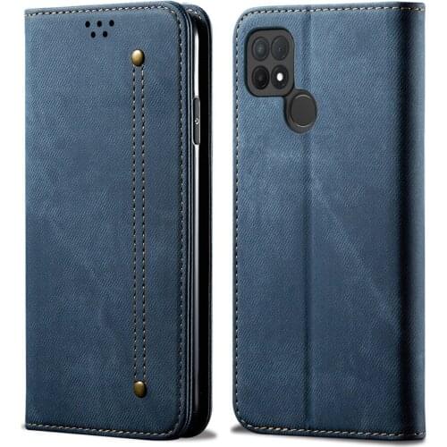 Retro Leather Wallet Case For OPPO A15 Flip Cover Pouch Card Slot Stand Case For OPPO A15 Phone Cases