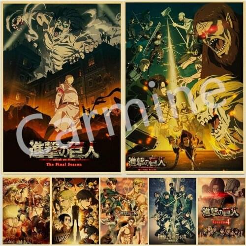5D DIY Diamond Painting Japan Classic Anime Titan Season4 Poster CrStitch Embroidery Full Round&Square Drill Home Decorationoss