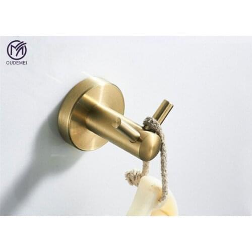 Stainless steel Gold Wall Hook Bathroom Hook Coat Hook Towel Hook Clothes Hook Robe Hook Furniture Hardware