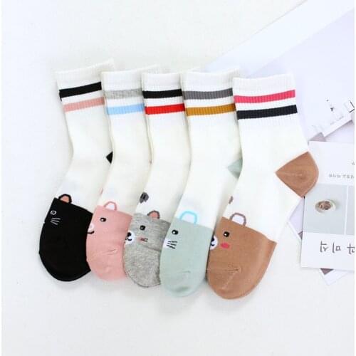 Ladys Casual socks Cotton Womens Under Clothing and Female short sock Cartoon Animals breathable sock girls Gifts Ankle Sock