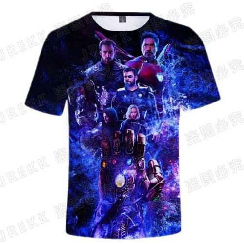2021 New Fashion Men Women Children Marvel The Avengers T Shirts Summer 3D Printed T-shirt Casual Short Sleeve Tops Cool Tee