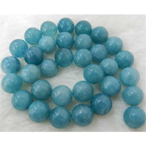 New 8mm Brazilian Aquamarine Gems Round Loose Beads 15" Strand