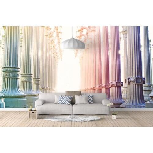 Wallpapers for living room Vintage roman column 3D mural wallpaper home improvement