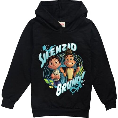 Disney Luca Fall Clothes for Toddler Girls Alberto Sea Monster Boys Hoodies Kids Girl Long Sleeve Casual Autumn Streetwears